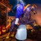 Long Halloween Inflatables Headless Horseman Outdoor Decorations
